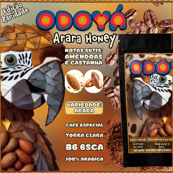Conheça Odoyá Café Arara Honey, com notas sutis de amêndoas e castanha